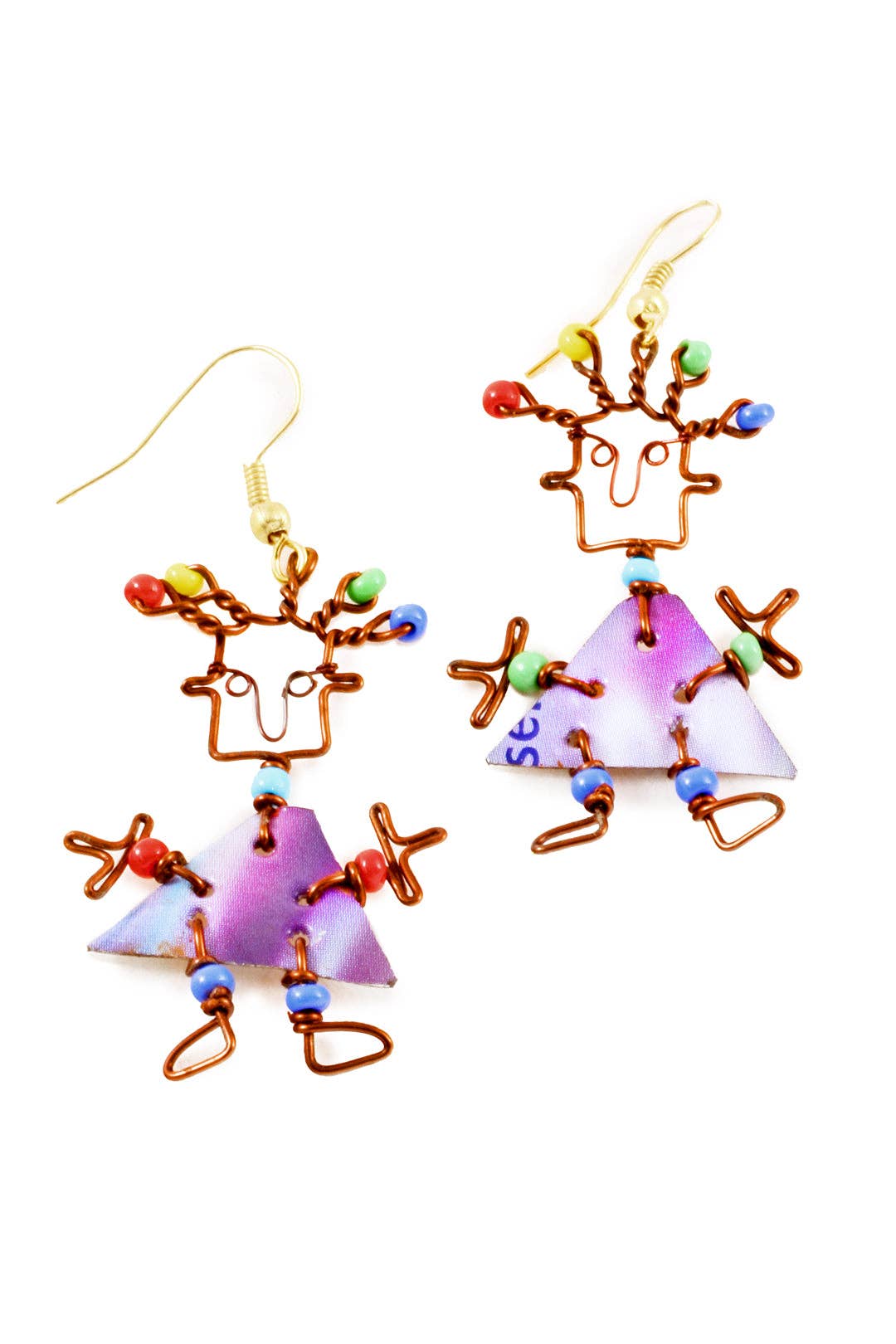 Swahili | AFRICAN MODERN - Aluminum Funky People Earrings
