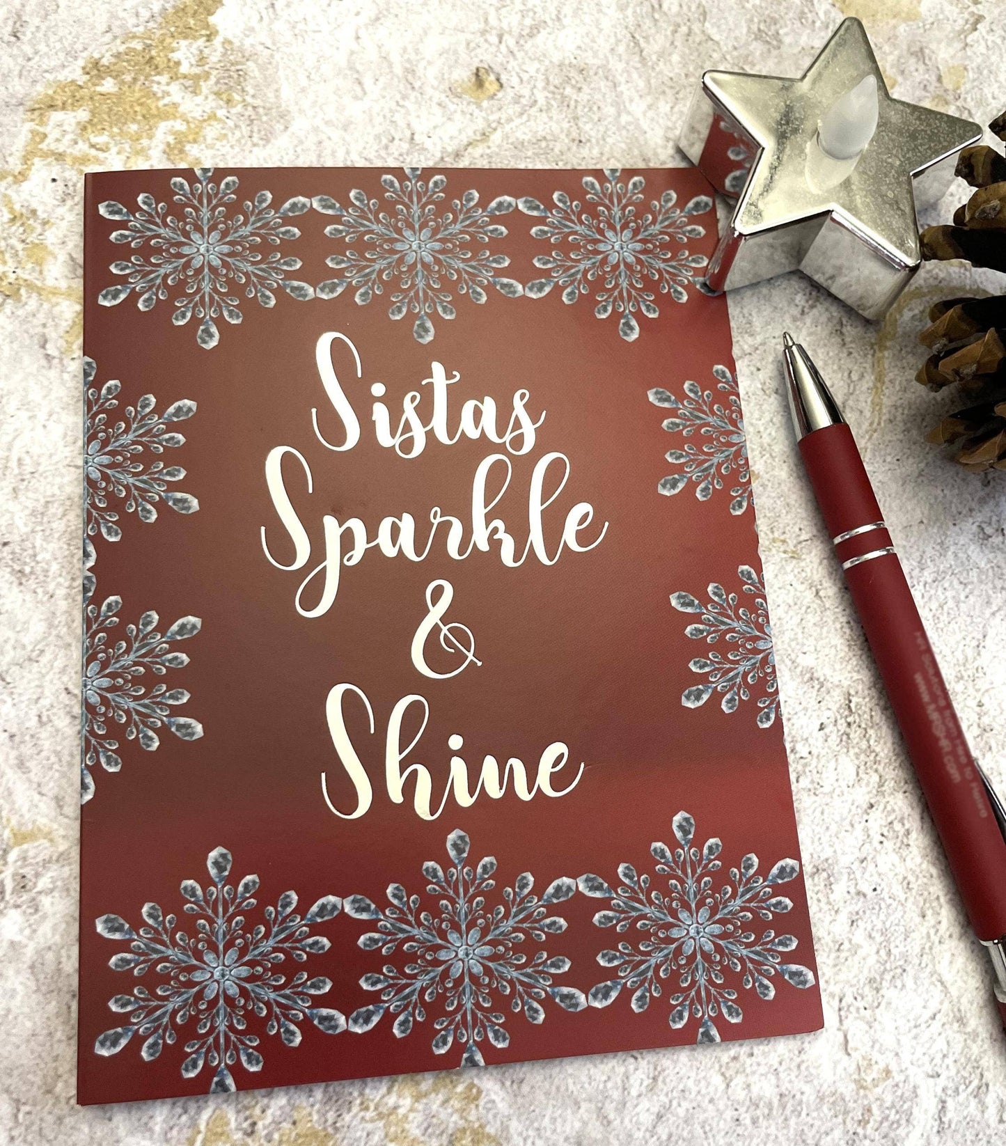 Shades of Color, LLC - Holiday Christmas Cards & Envelopes Sistas Sparkle & Shine