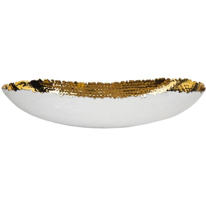 Godinger - 19 White/gold Centerpiece: Alternative Metal