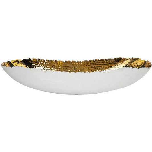 Godinger - 19 White/gold Centerpiece: Alternative Metal