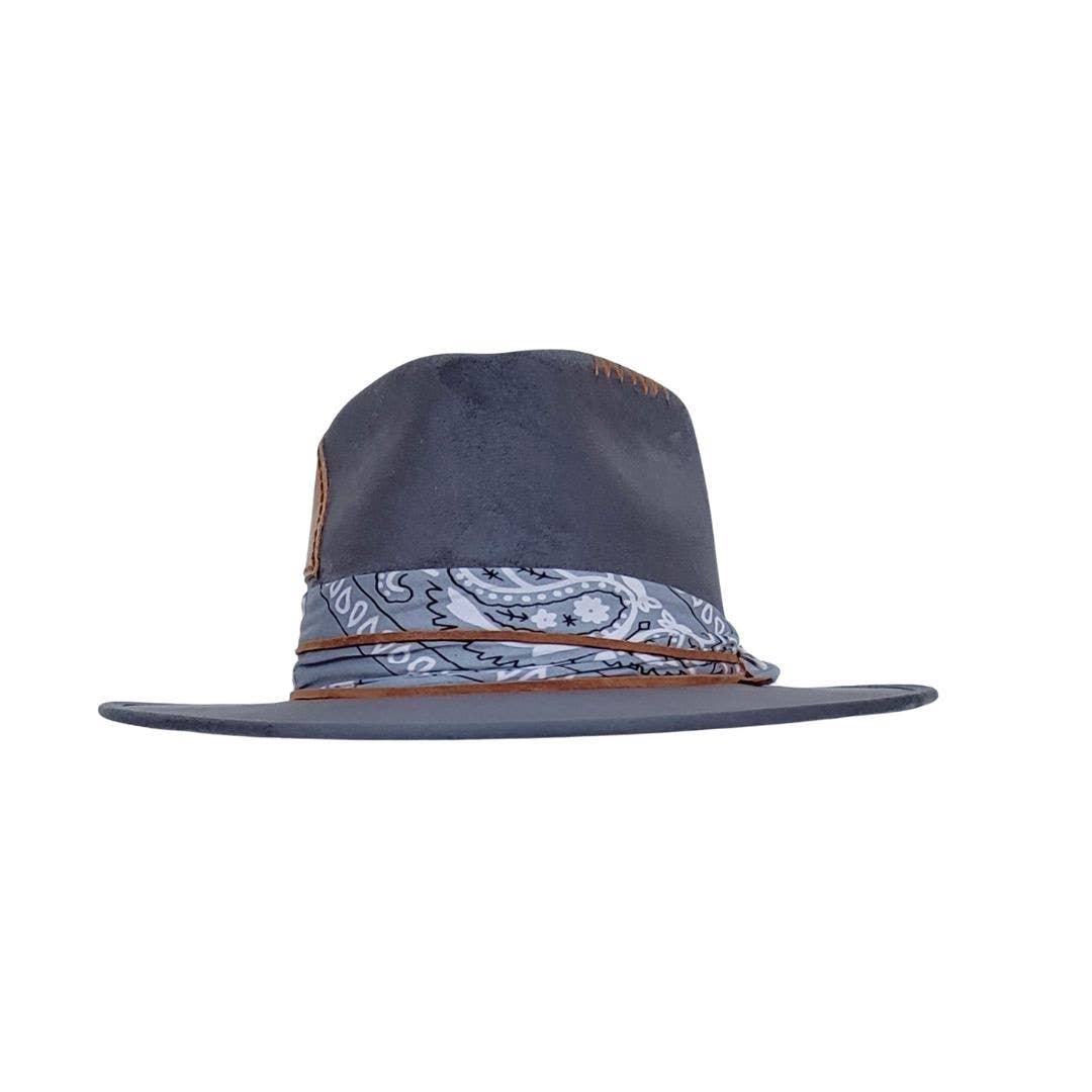 PETRA SAVAGE - LANTHE Women's Diamond Crown Grey Hat: M/L
