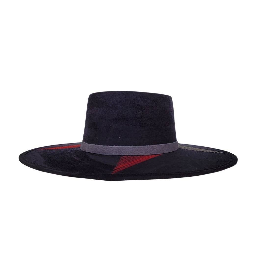PETRA SAVAGE - NOMA Gambler Crown Hat: Black / M/L