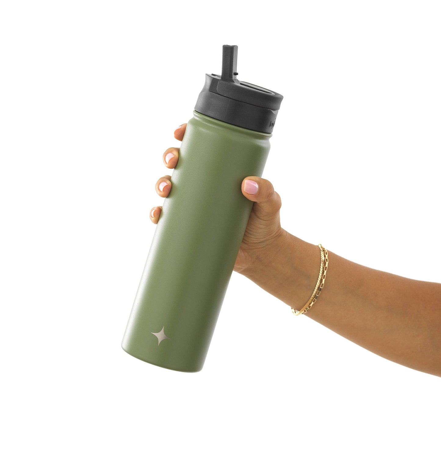 JoyJolt - Colored Stainless Steel Insulated Water Bottle - 22 oz: Pink