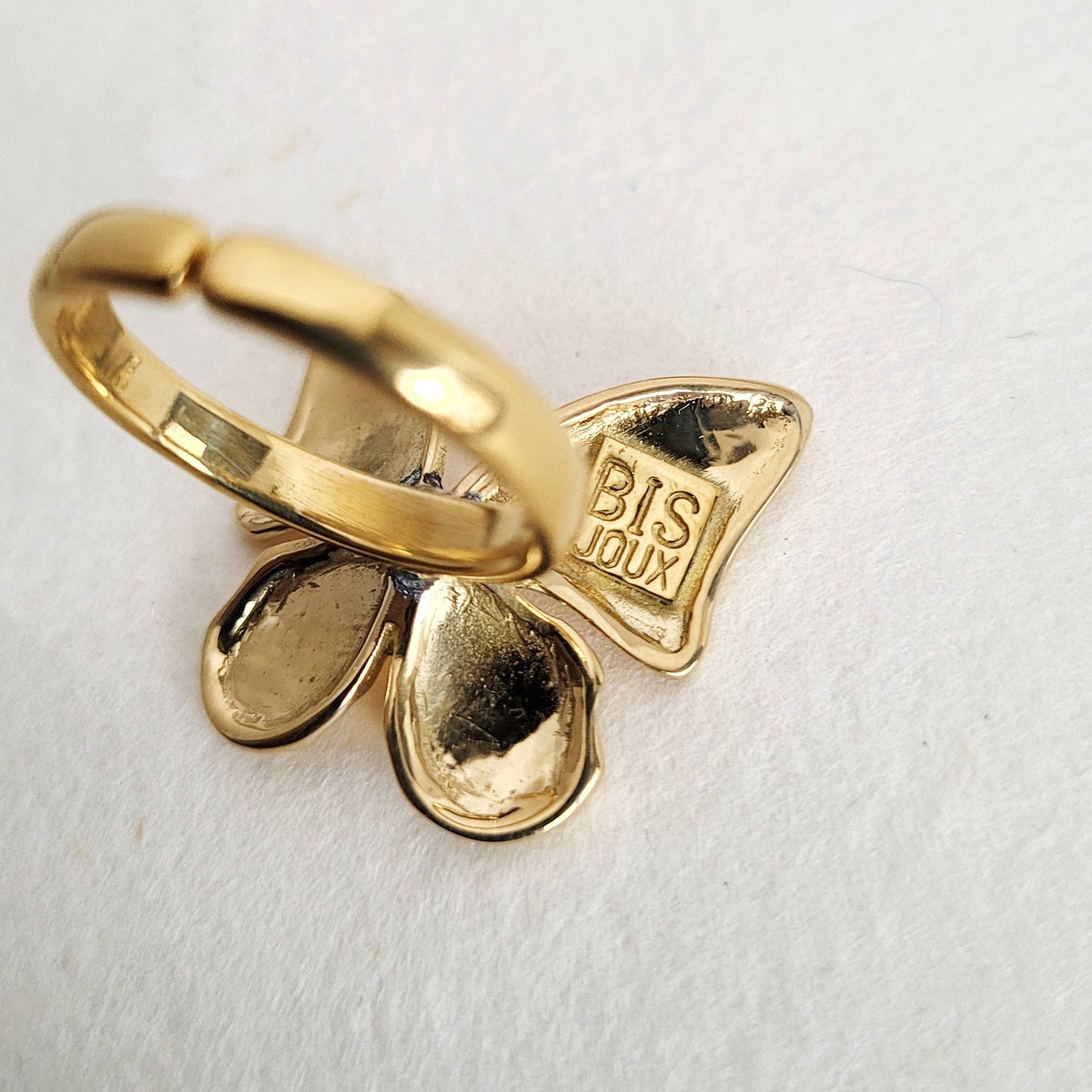 Bisjoux - Brass ring adjustable butterfly Ring: Ring