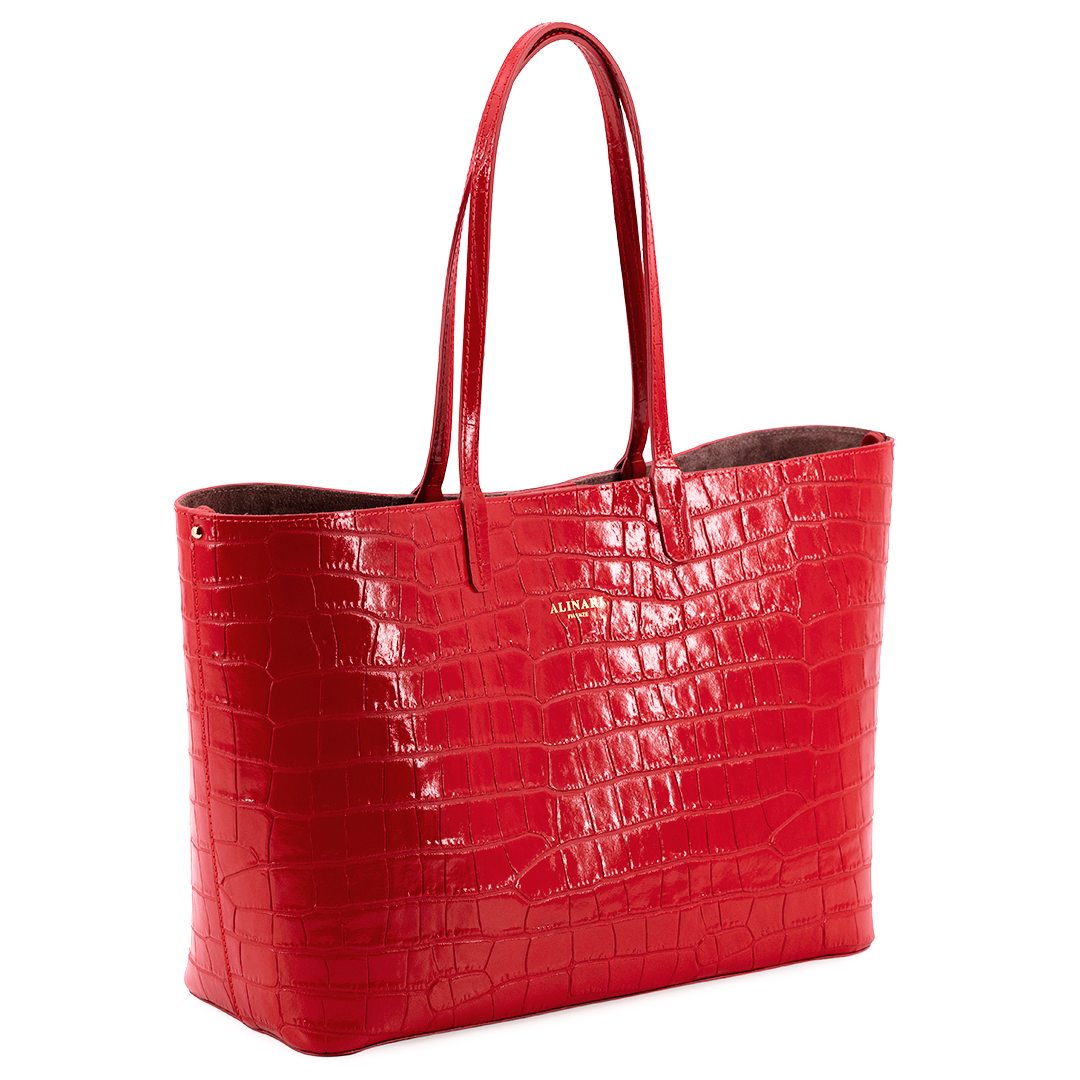 Alinari Firenze - Maxima Tote Bag Red Crocco