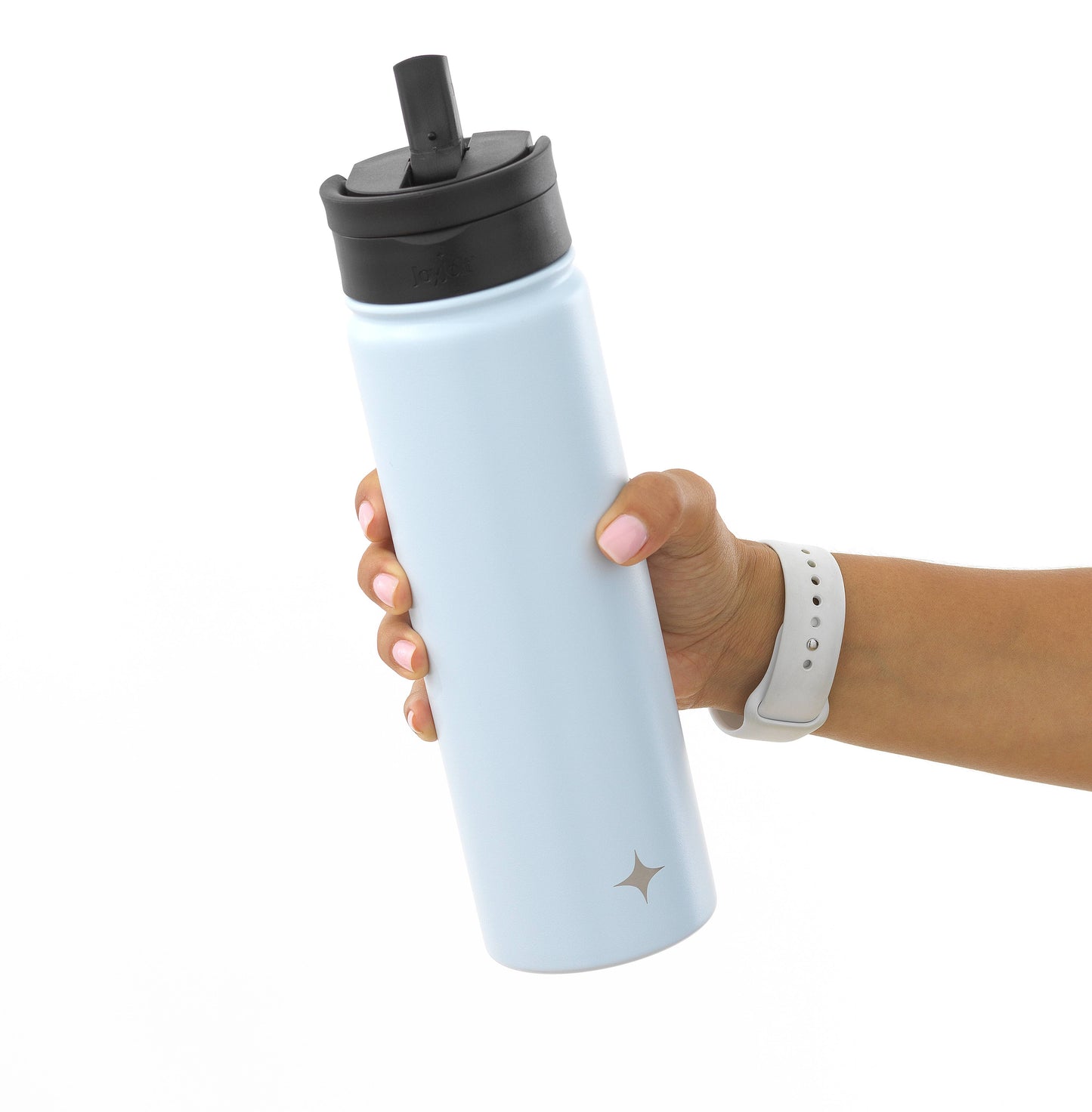 JoyJolt - Colored Stainless Steel Insulated Water Bottle - 22 oz: Pink