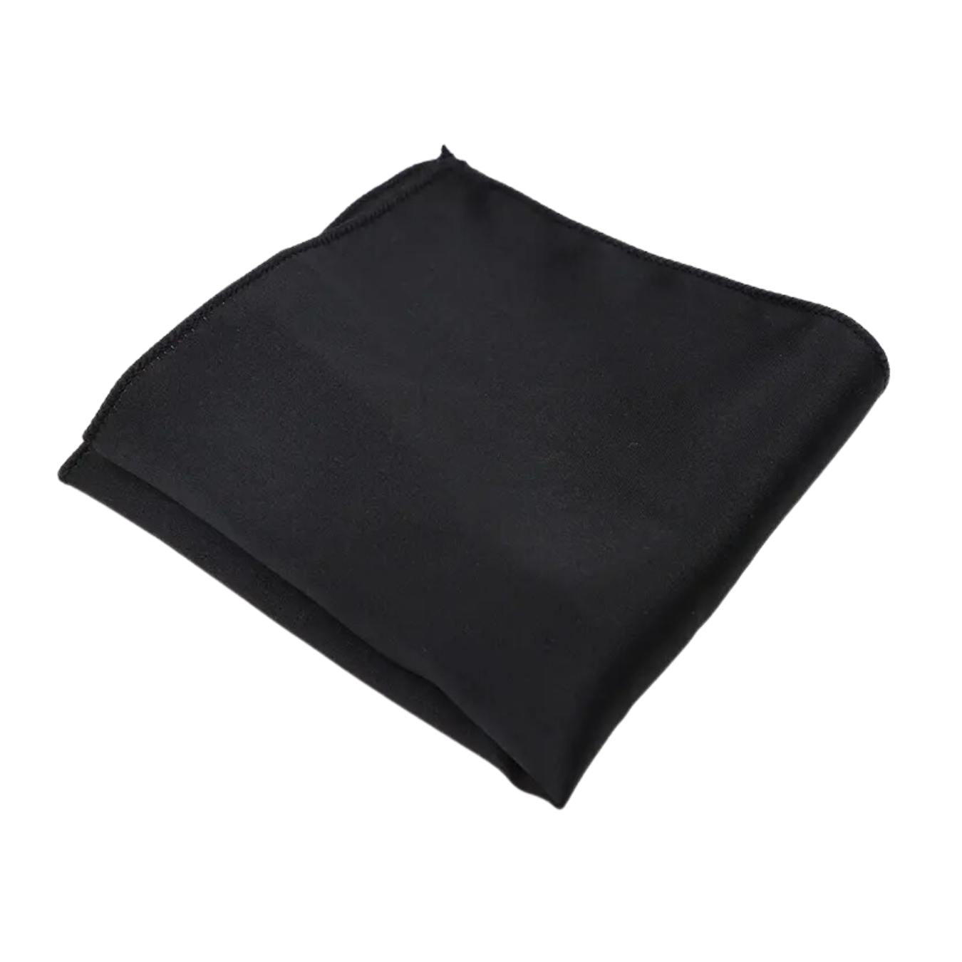 Tie Mood - Black Oversized Satin Bow Tie & Pocket Square Set