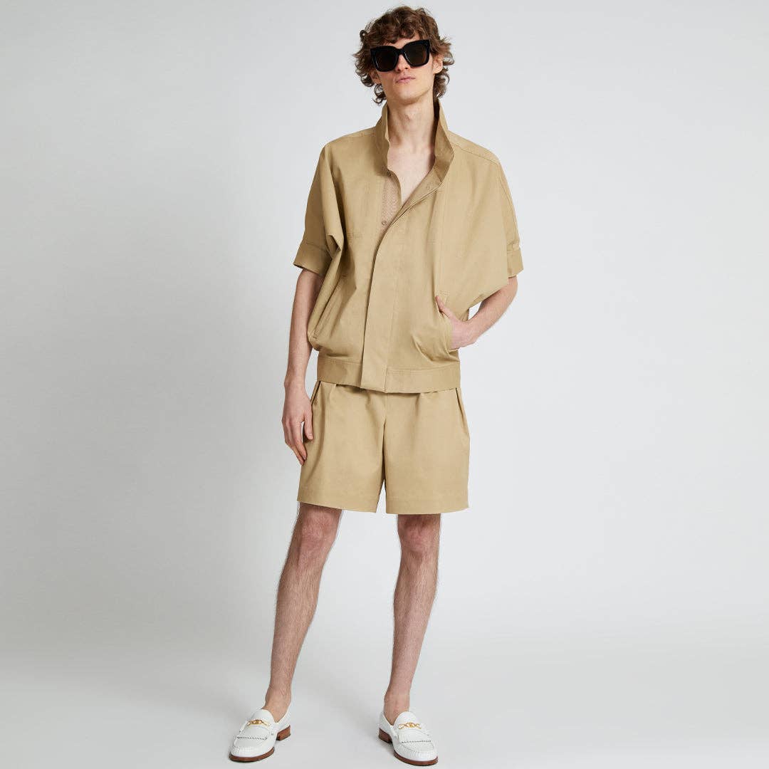 JacQ - NOEL DOLMAN SLEEVE TOP KHAKI: MEDIUM