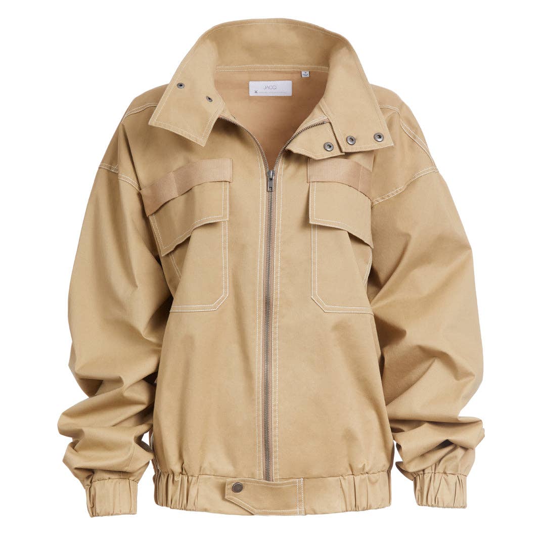 JacQ - DAKOTA JACKET KHAKI: LARGE