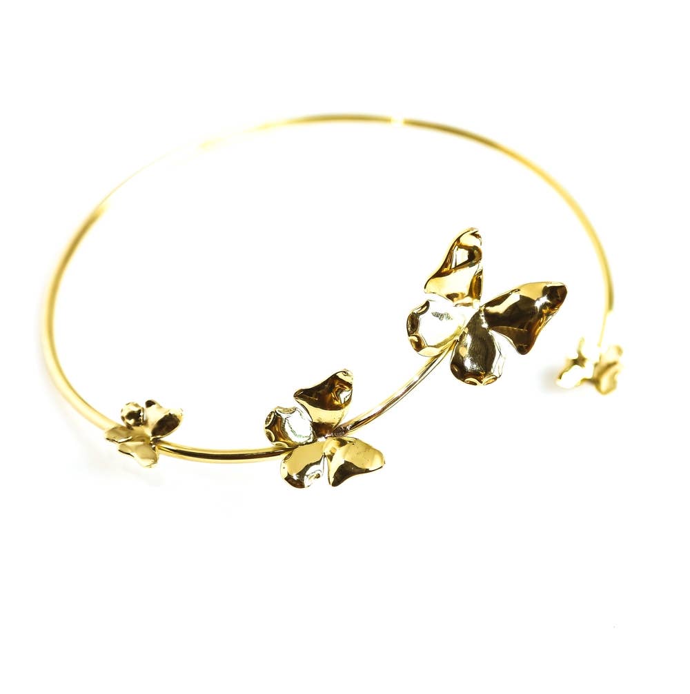 Bisjoux - Brass ring adjustable butterfly Ring: Ring