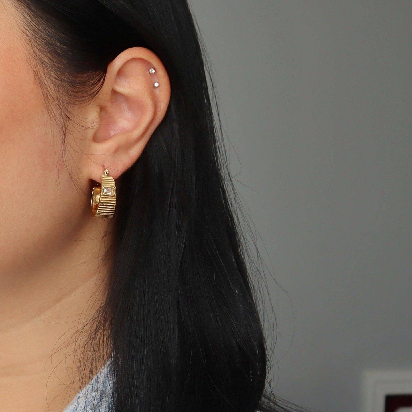 JESSA Jewelry - Stella Hoops | Chunky Gold Hoops