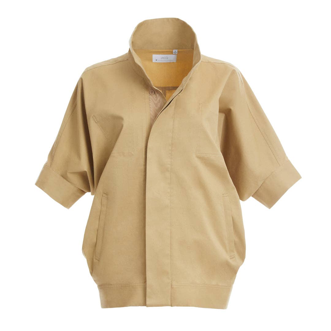 JacQ - NOEL DOLMAN SLEEVE TOP KHAKI: MEDIUM