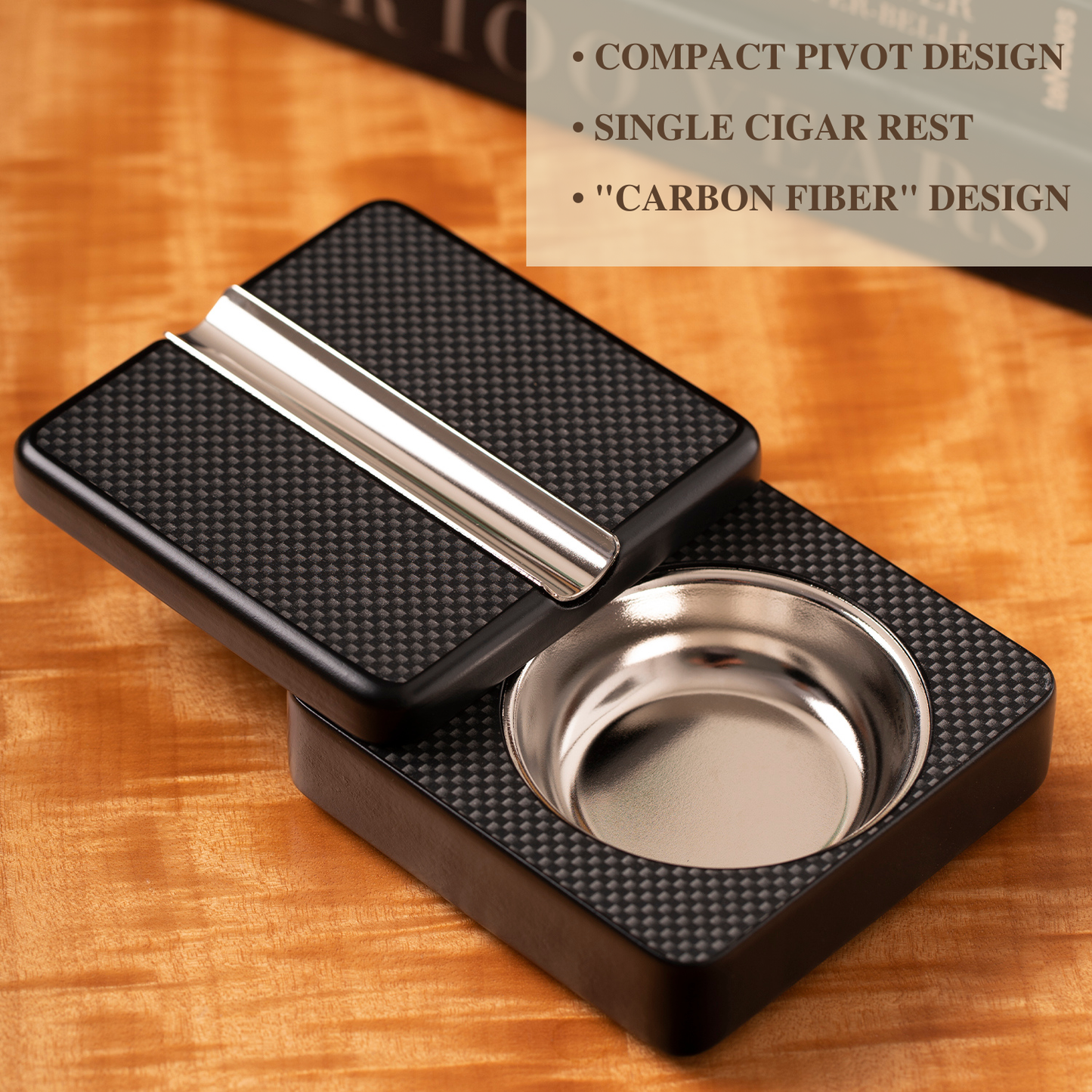 BeyBerk International - Swivel Cigar Ashtray: Rosewood