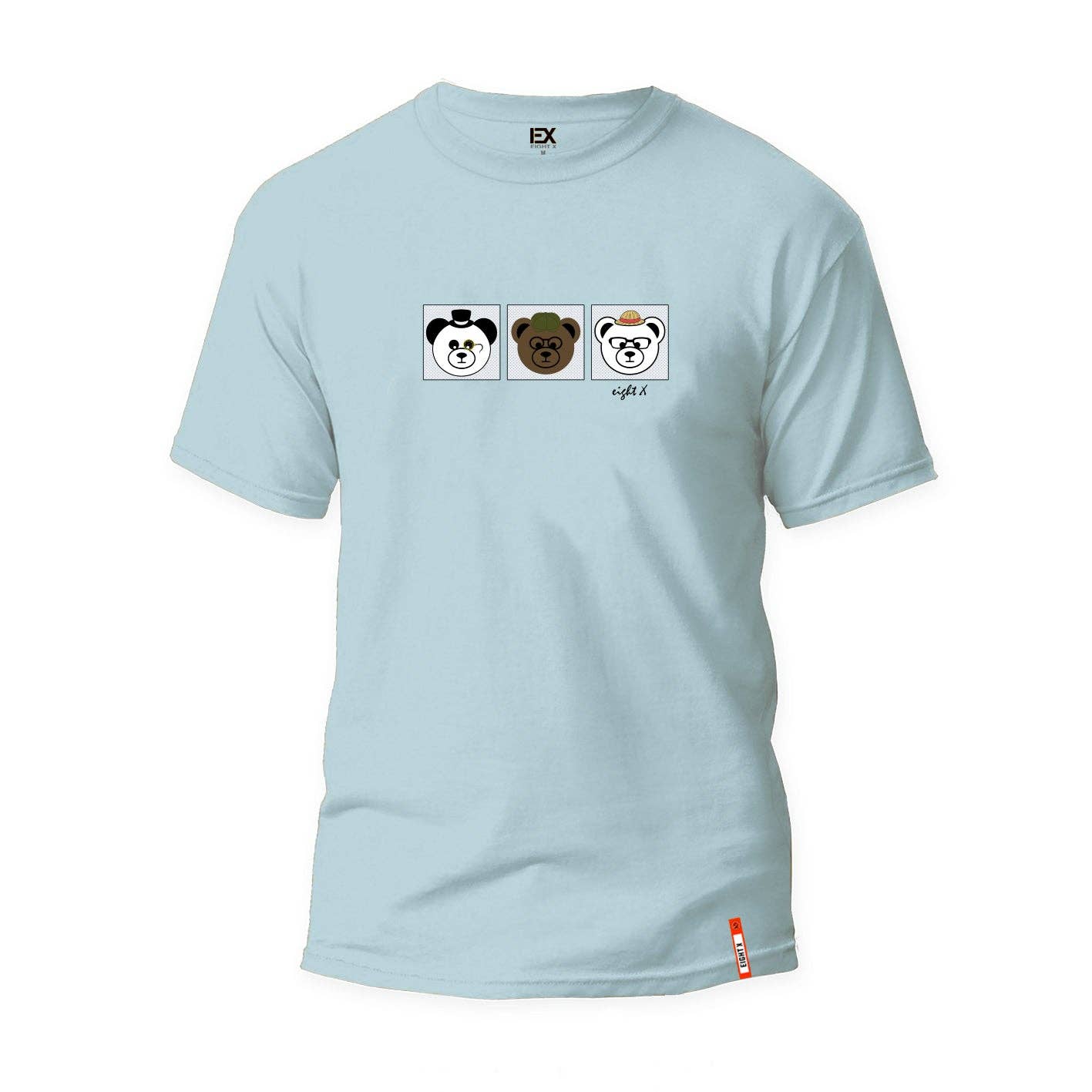 EIGHT X - Three Bears Graphic T-Shirt - Sage Green: GREEN / XL