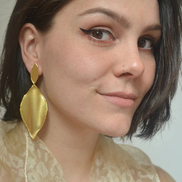 Betty Carre Willow 18k Gold Plated Earrings