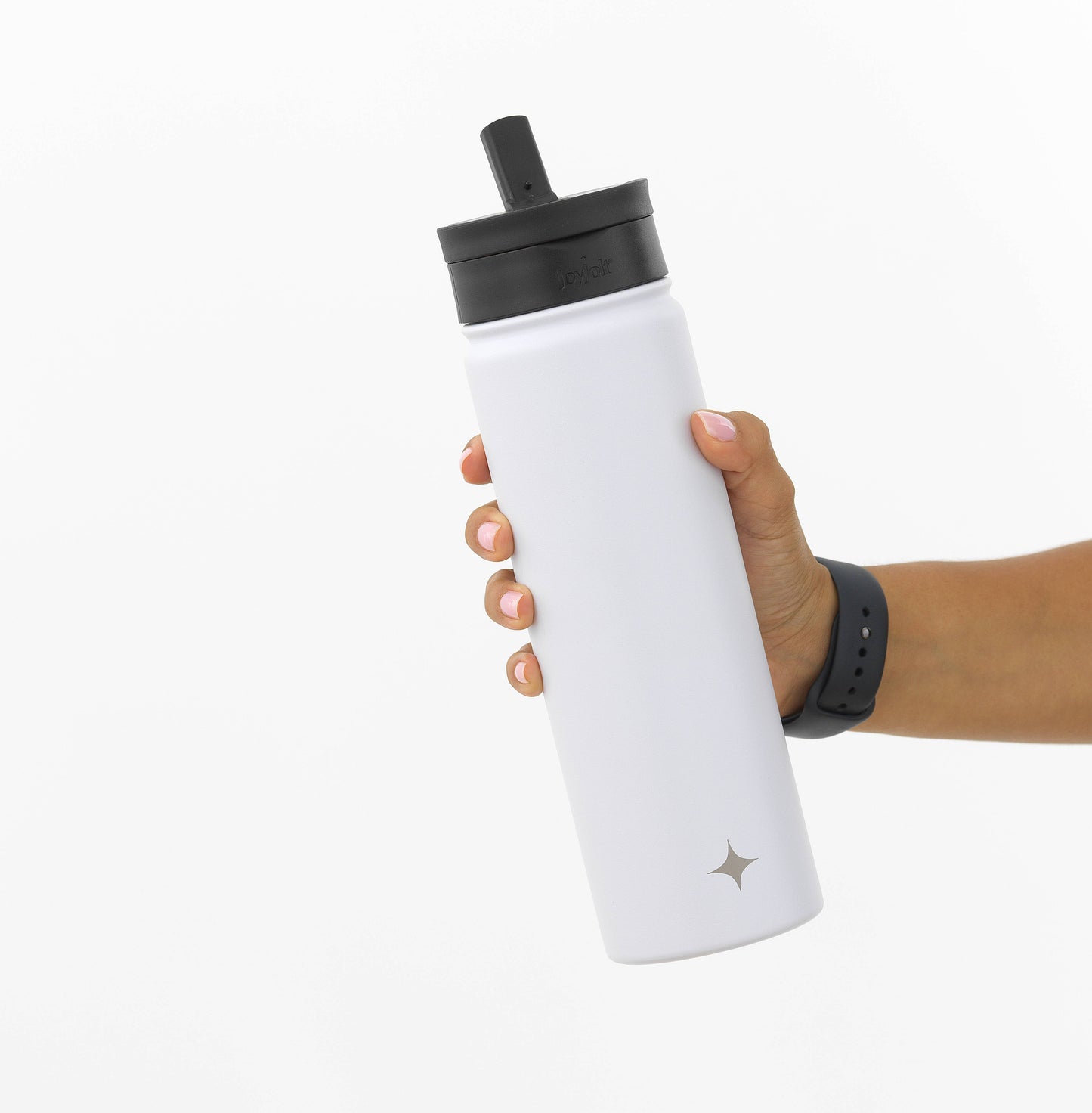 JoyJolt - Colored Stainless Steel Insulated Water Bottle - 22 oz: Pink
