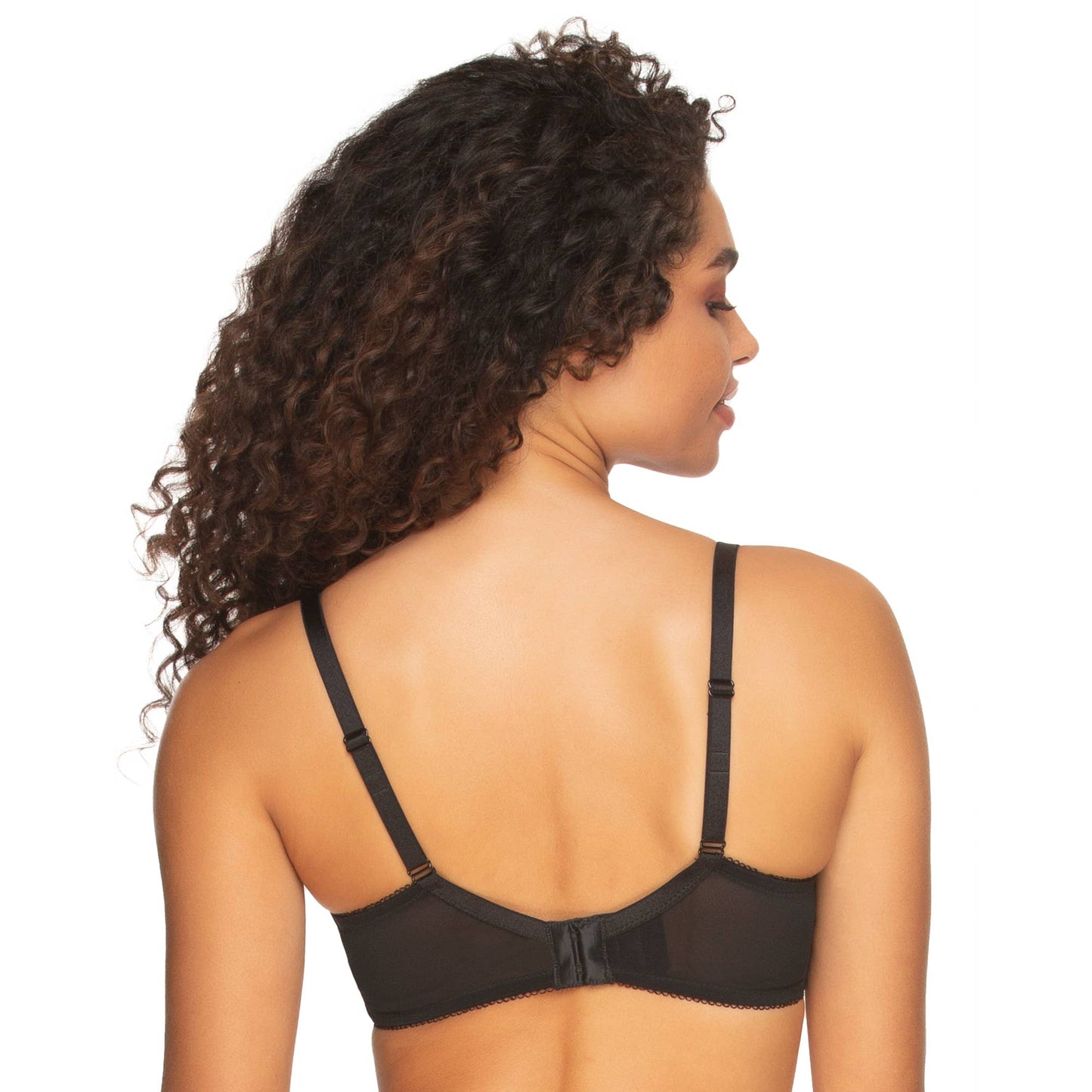 Felina - Fleurs Unlined Underwire Mesh Embroidered Bra - Black: Black (BLK) / 32DDD / 115166