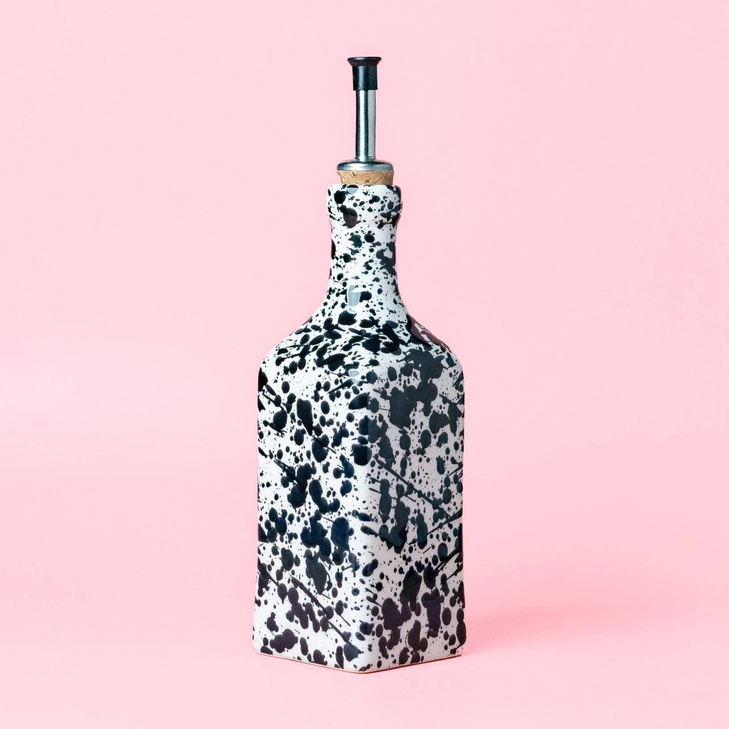 Alfar Tierra Cocida - Oil Dispenser, 475ml Oil Can /White and Black GALAXY