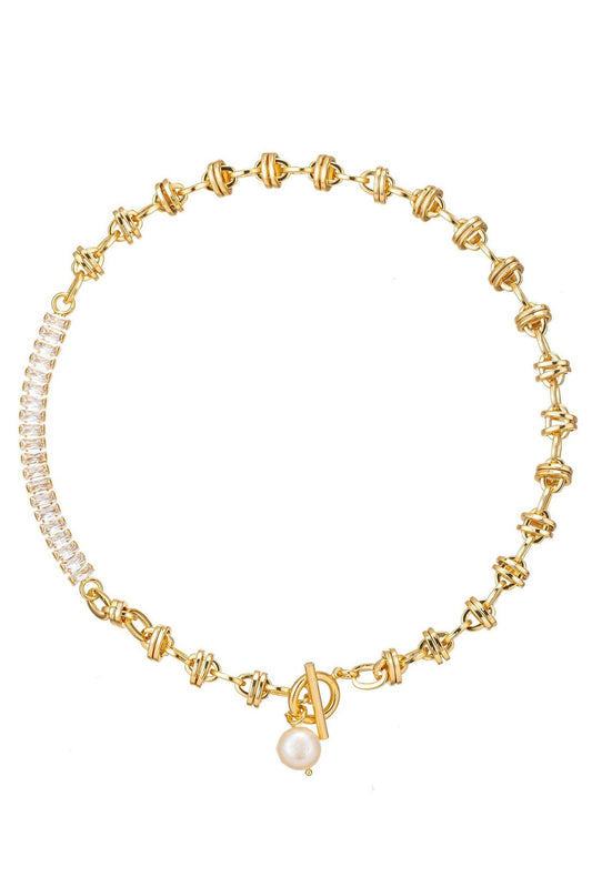 Eye Candy Los Angeles - Eliana 2 Tone Necklace