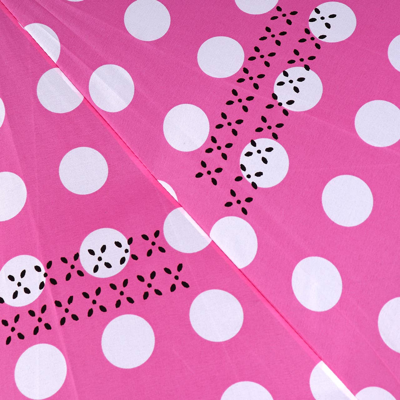 Selini New York - Pink Big Polka Dot Double Layer Inverted Umbrella - UM18063