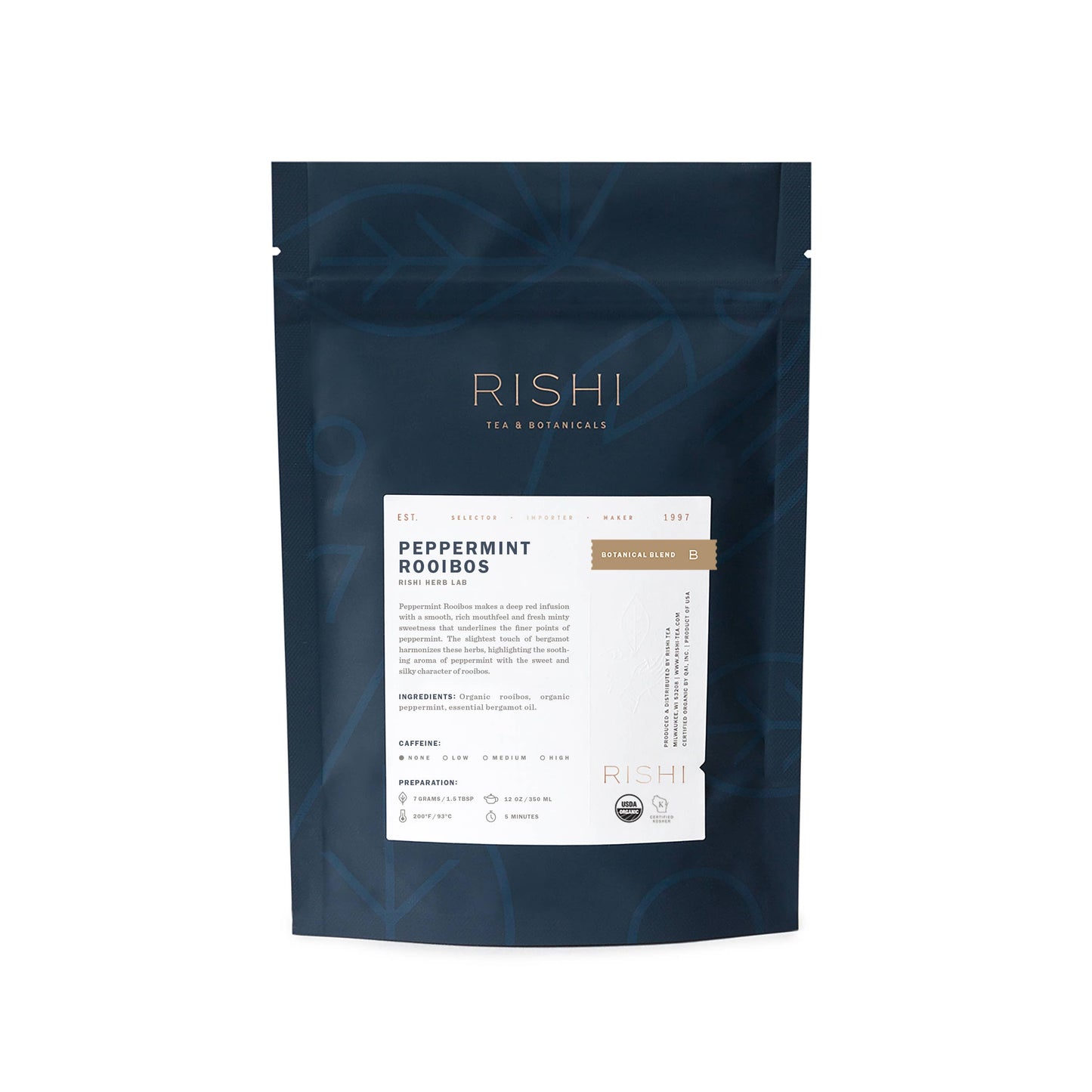Rishi Tea & Botanicals - Peppermint Rooibos Organic Botanical Tea Blend (4 oz)