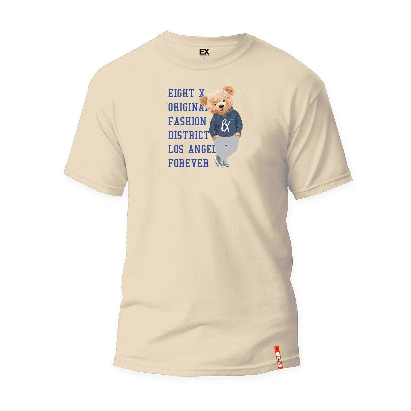 EIGHT X - Bear Origins 3D Graphic T-Shirt - Beige: BEIGE / M