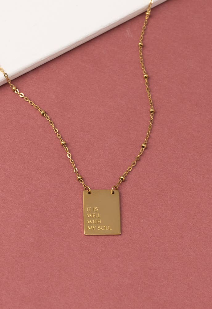 Starfish Project, Inc - It Is Well Necklace