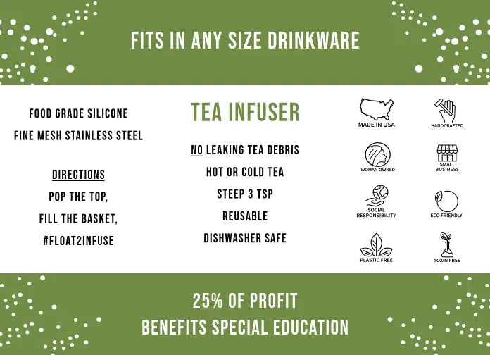 Teany Tiny Kitchen Tea Infuser - Mushroom | Floating Tea Steeper | Grey Base | Red: Charcoal Grey / Candy Apple Red Mushroom