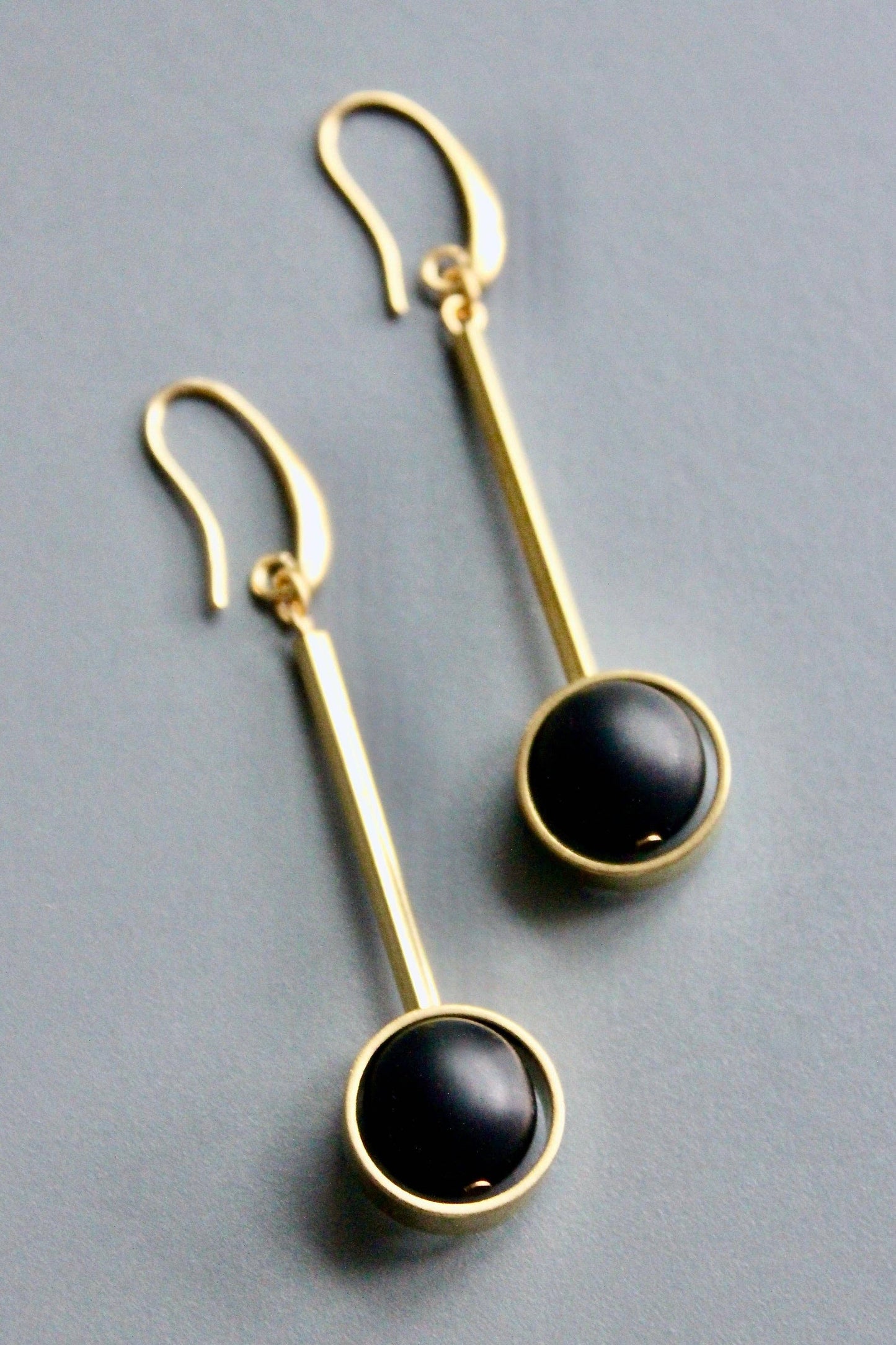 David Aubrey Jewelry - HYLE46 Jet glass earrings