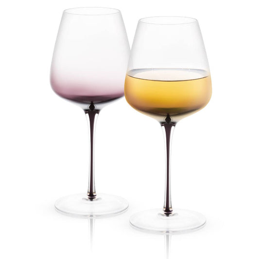 Black Swan White Wine Glasses, Set of 2
