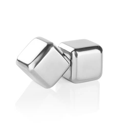 Viski Glacier Rocks, Stainless Steel - 2 cubes