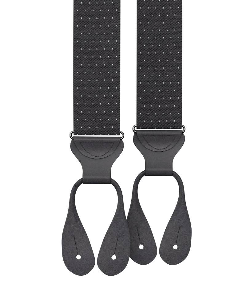 KK & Jay Supply Co. - Jackson Dot Black Suspenders