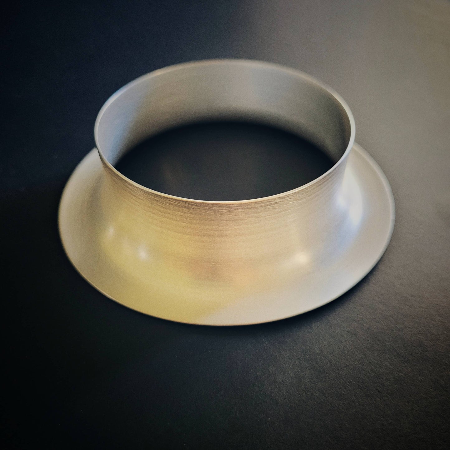 Brass or silver flared bangle bracelet stacking