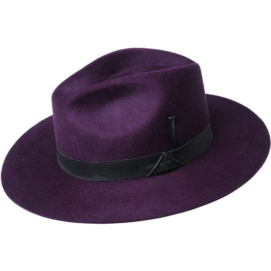Godwin Wool Velour Flat Brim Hat