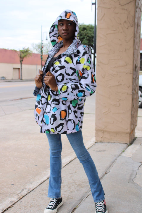 Reversible Seeing Spots Rain Jacket