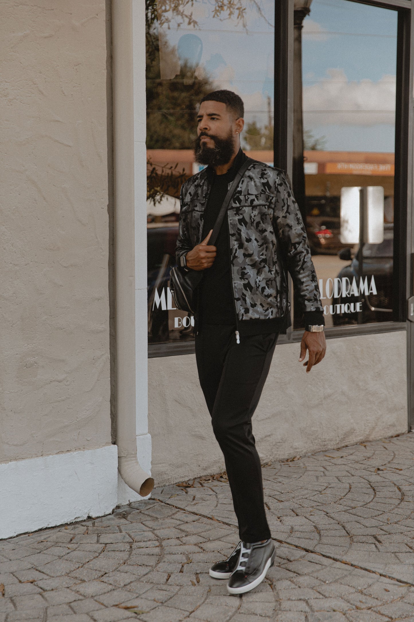 ROBERTO Camo Luxe Track Jacket