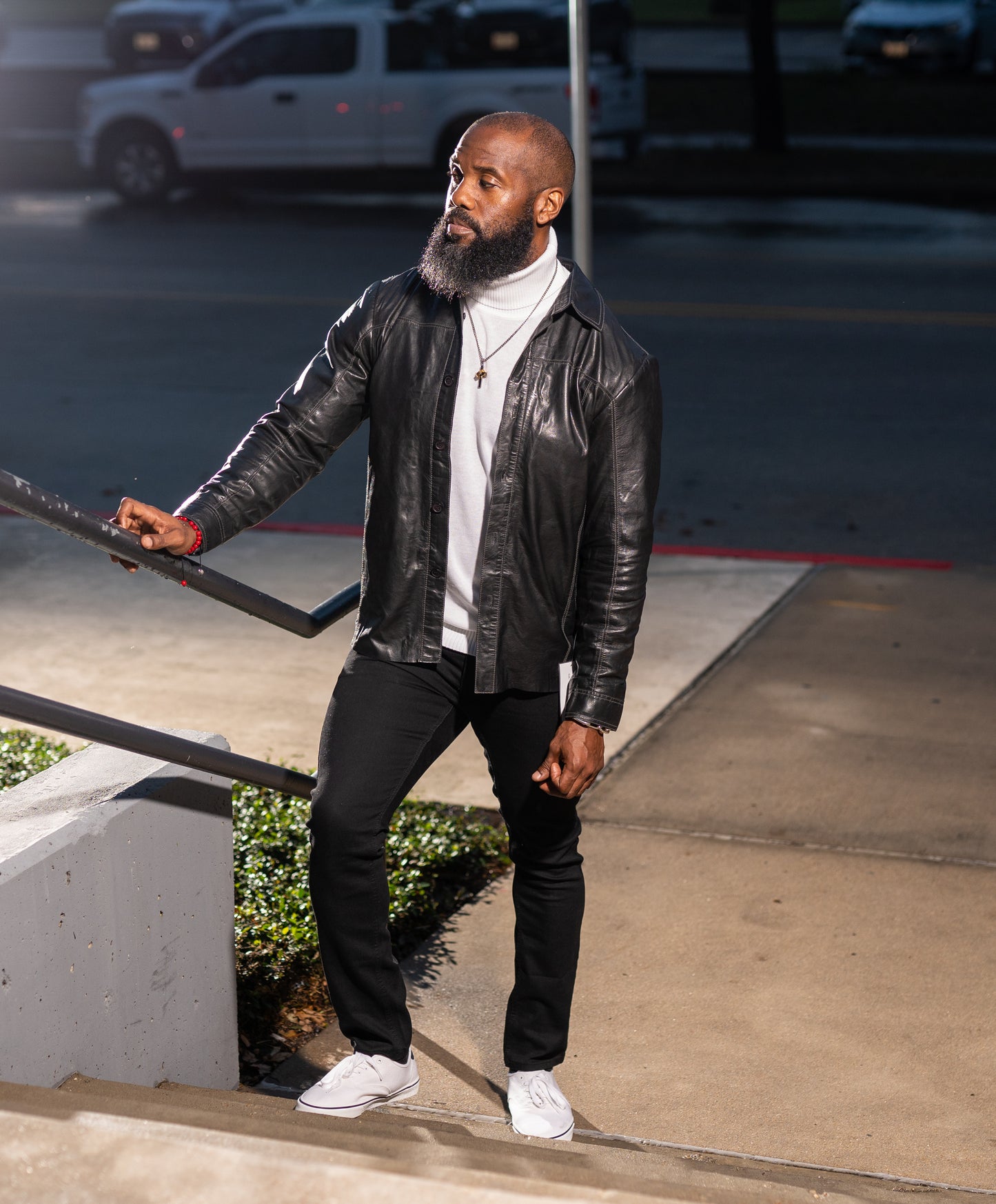 Inserch Cotton Blend White Turtleneck