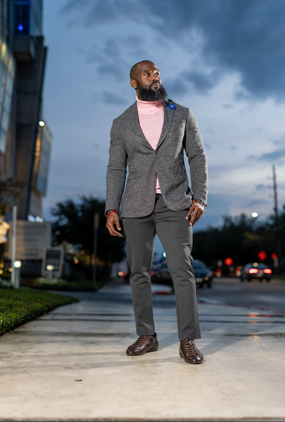 Inserch Cotton Blend Pink Turtleneck