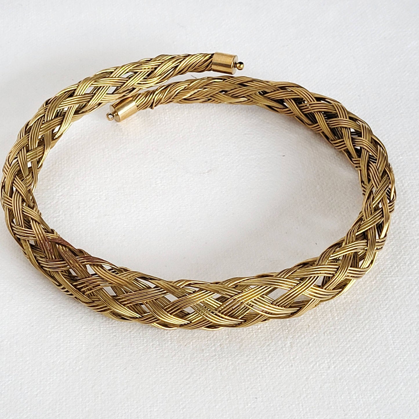 Bisjoux - Brass braided collar woven necklace cuff armlet options