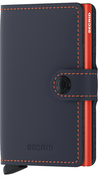 Miniwallet Matte Nightblue & Orange