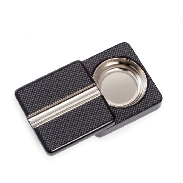 Pivot Design "Carbon Fiber" Single Cigar Ashtray.