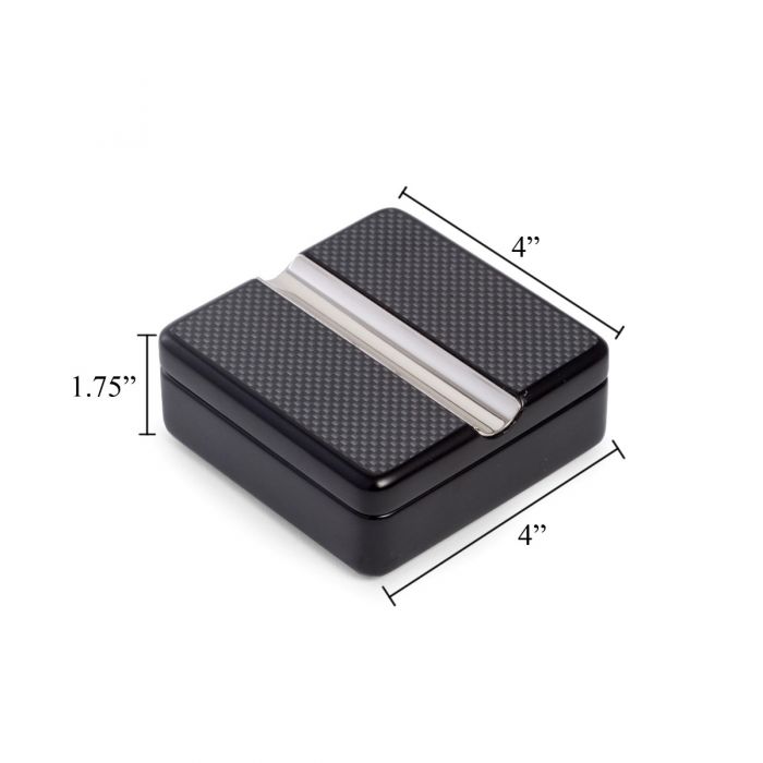 Pivot Design "Carbon Fiber" Single Cigar Ashtray.