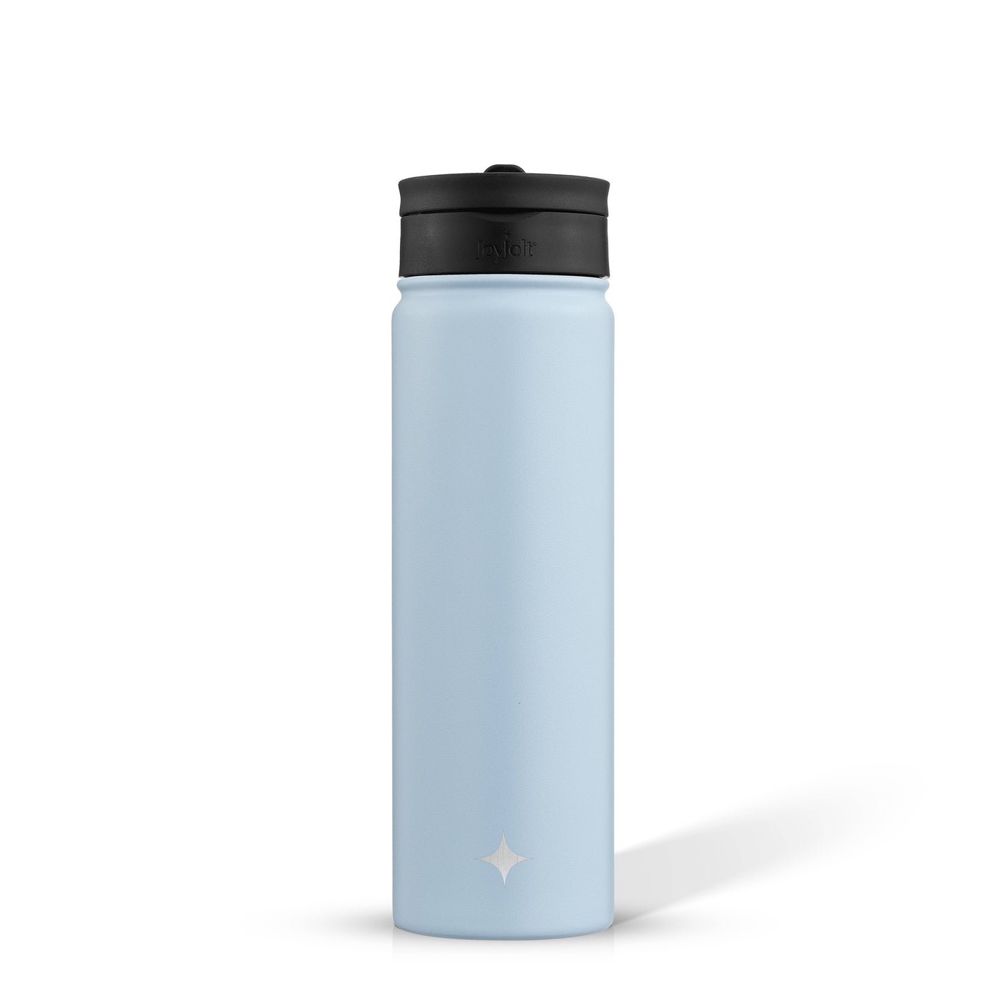 JoyJolt - Colored Stainless Steel Insulated Water Bottle - 22 oz: Black