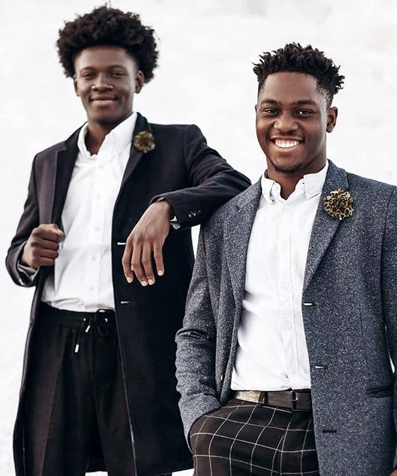 Dubal Brothers - Vittorio Vico Kente Flower Lapel Pin: Kente #2