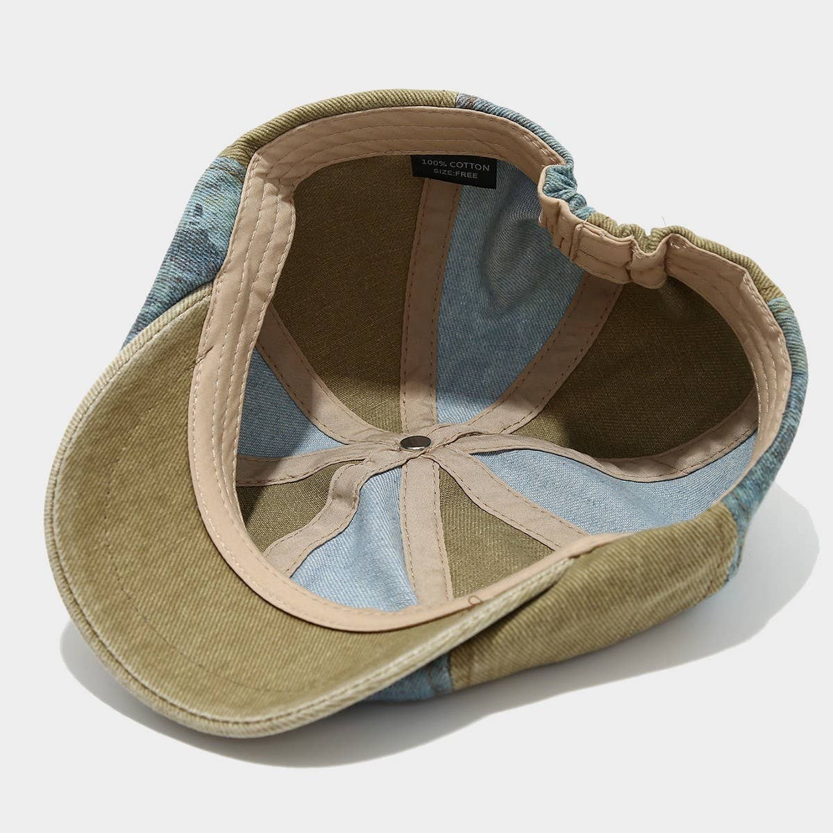 ACCITY - Vintage Washed Newsboy Cap for Men Women_CWAH04572: KHAKI / (OS) 1