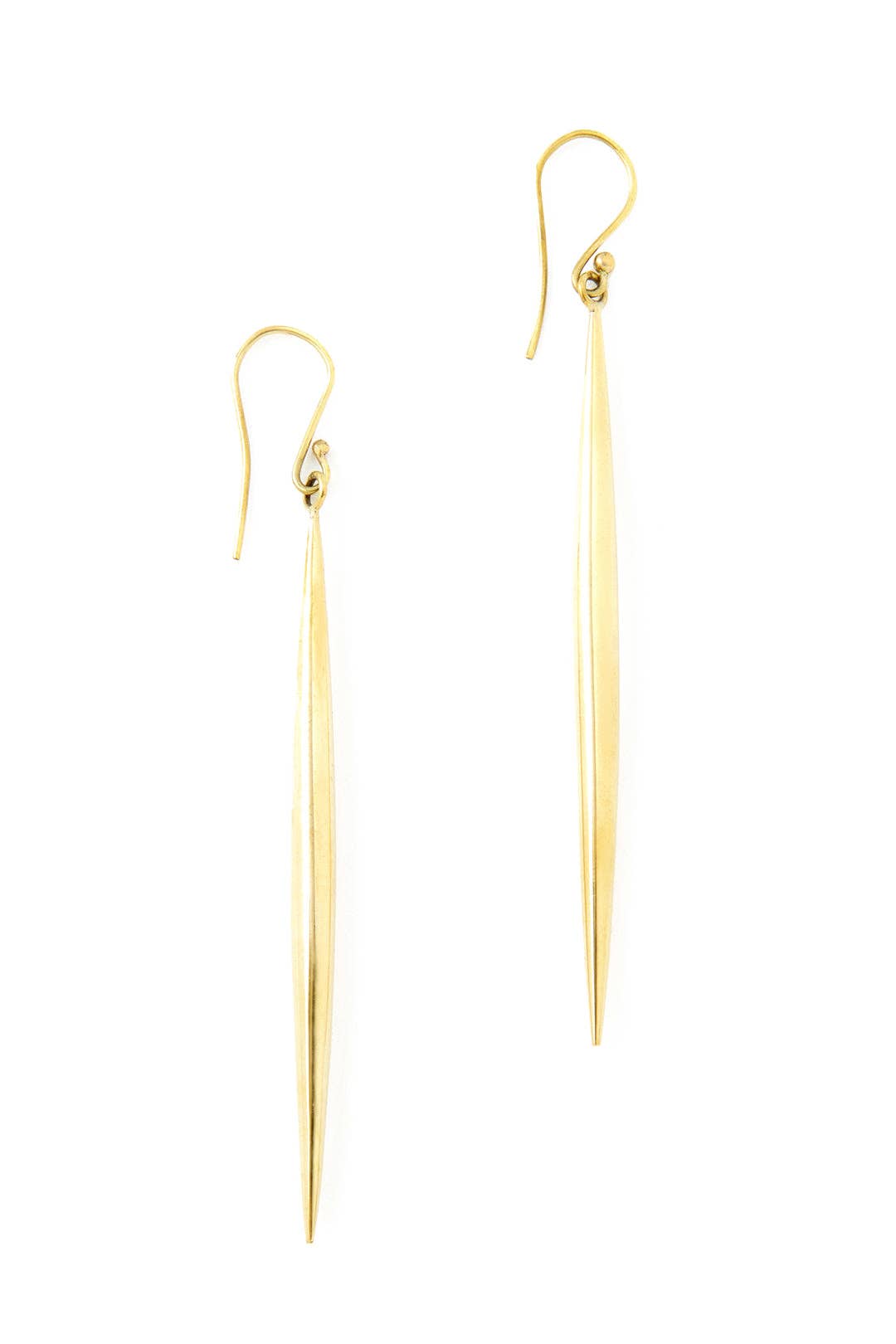 Swahili | AFRICAN MODERN - Kenyan Brass Javelin Earrings