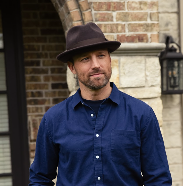 American Hat Makers - Crushable Wool Felt Pinch Front Hat - Style Pablo: Navy / XL