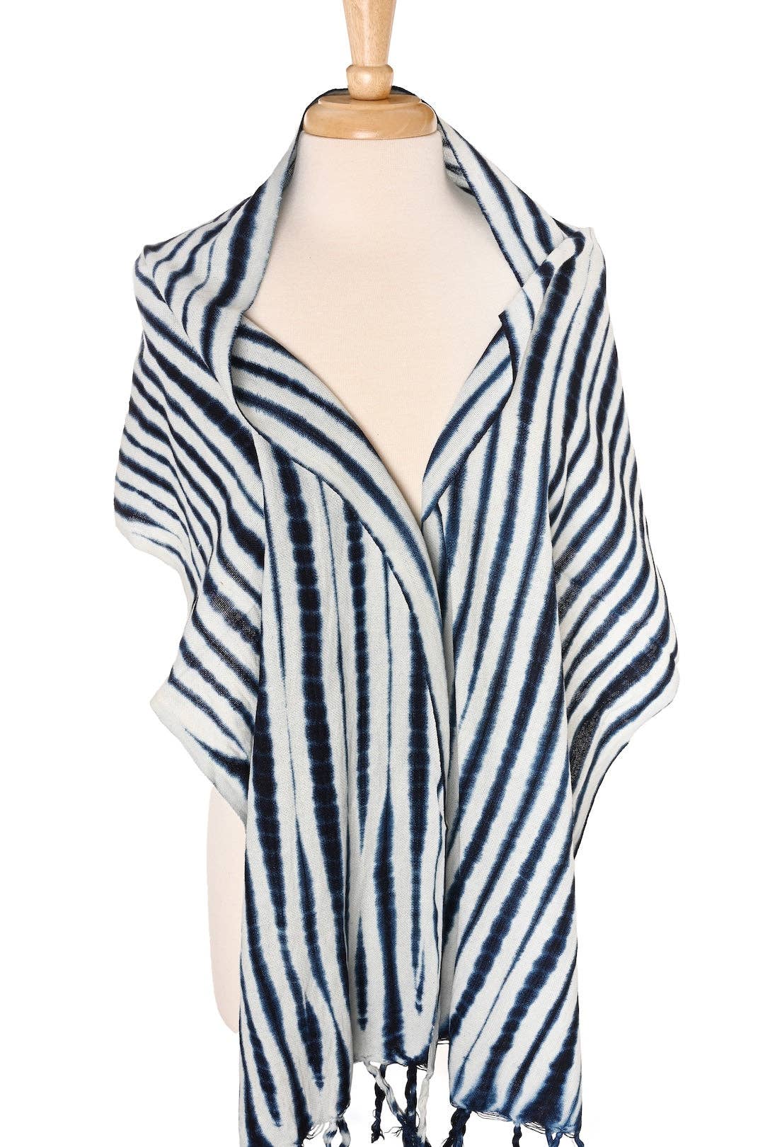 Swahili | AFRICAN MODERN - Moonlit Tide Organic Cotton Scarf from Mali