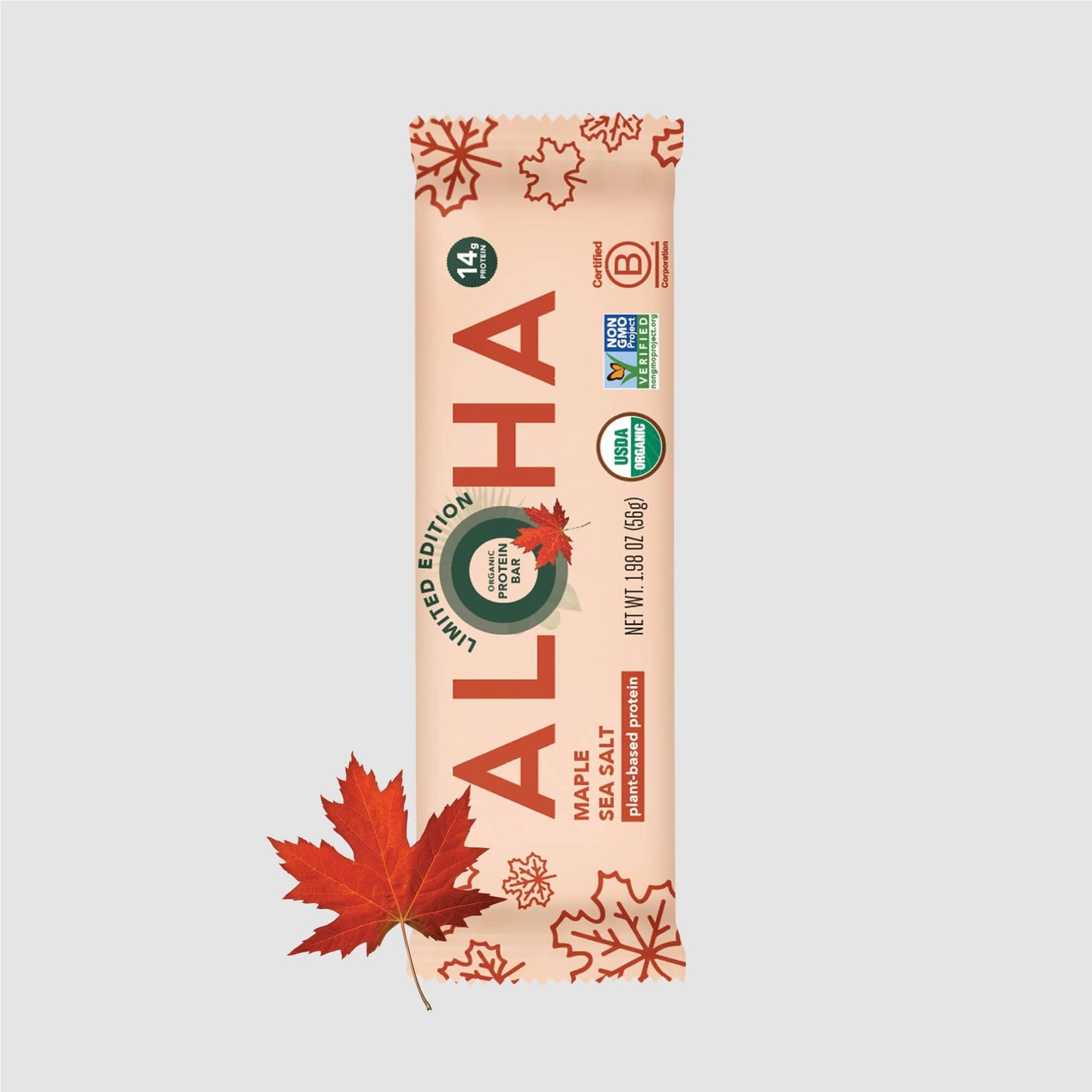 Aloha - Maple Sea Salt Protein Bar: 12 Bar Box