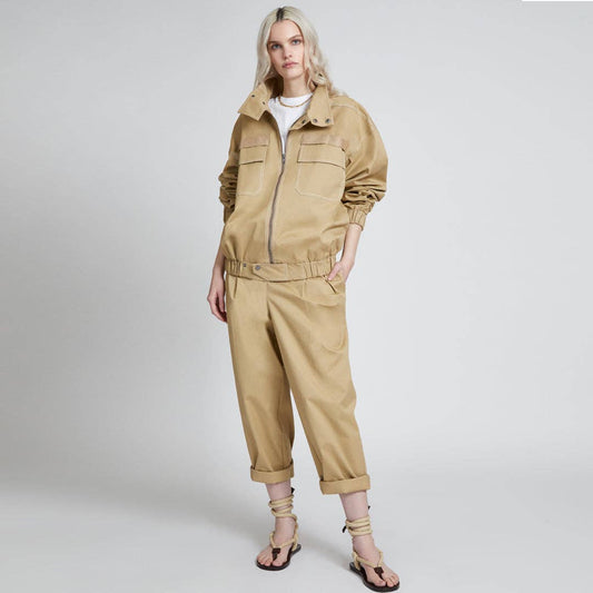 JacQ - DAKOTA JACKET KHAKI: LARGE